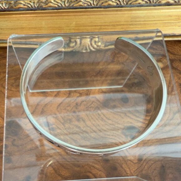 Vtg Willie Archie Talahaftewa Hopi Sterling Silver Overlay Cuff Bracelet Size 6 - Picture 5 of 11